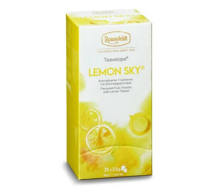 Ronnefeldt Ароматизированный фруктовый чай Teavelope Lemon Sky 25 пак.