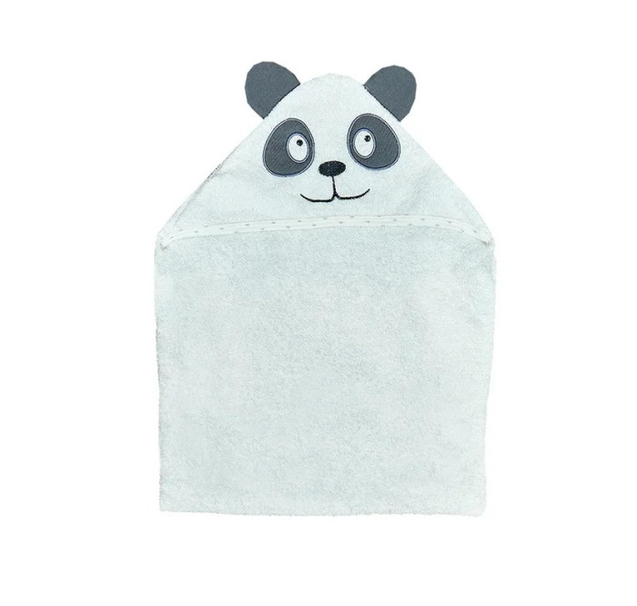 Alis Уголок для купания Цветная коллекция Панда махра 110х75