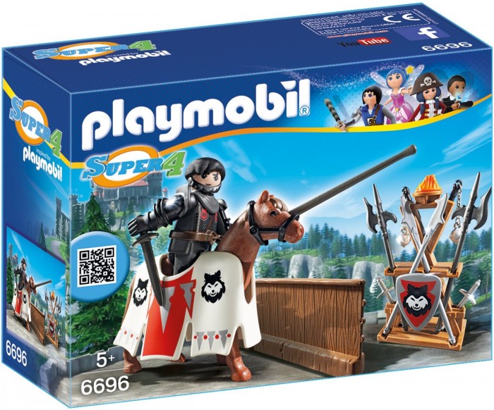 

Конструктор Playmobil Супер4: Рыцарь Райпан Стражник Черного Барона, Супер4: Рыцарь Райпан Стражник Черного Барона