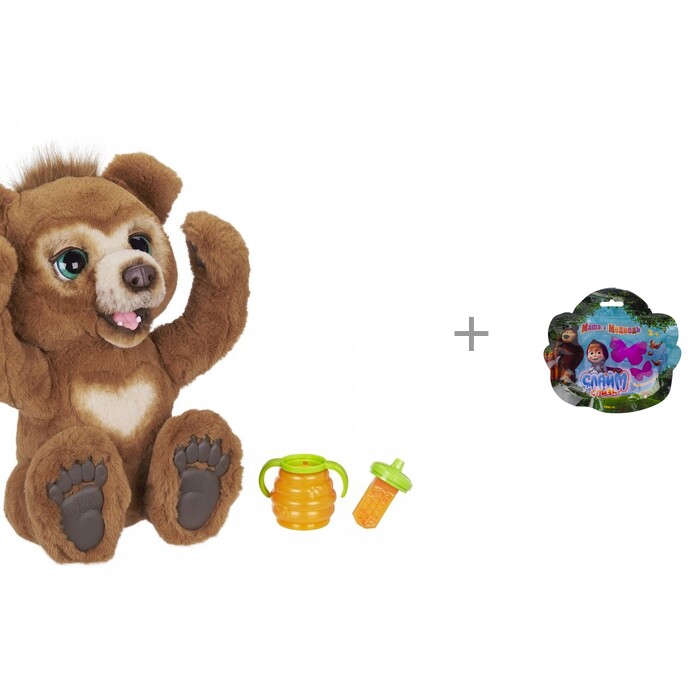 Интерактивная игрушка FurReal Friends Русский мишка и 1 Toy Слизь Маша и Медведь