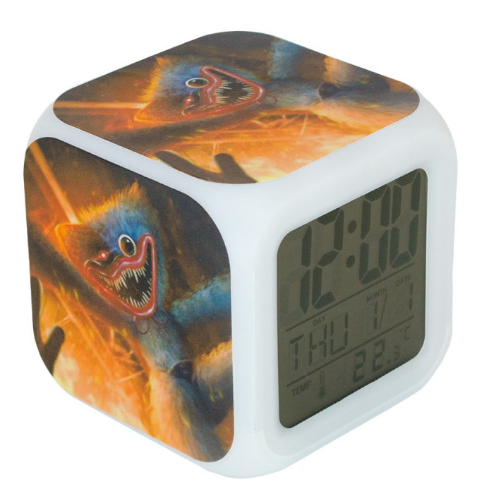 Часы Huggy Wuggy Будильник с подсветкой №15 TM12301 - фото 1