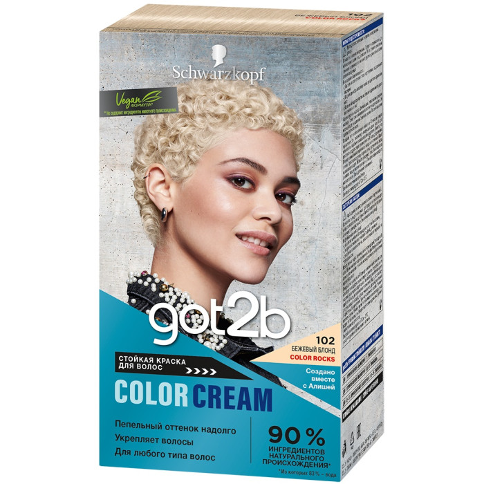 got2b Краска для волос Color Rocks 102 Бежевый блонд 142 мл