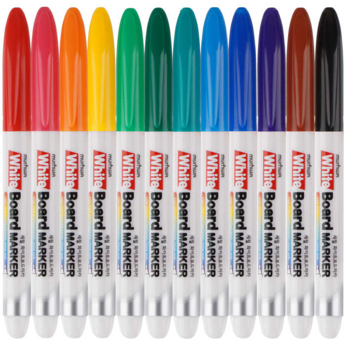 MunHwa Маркеры для белых досок 2 мм 12 цветов