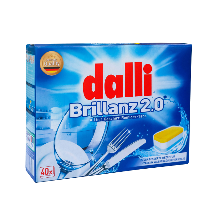 Dalli Таблетки для посудомоечных машин All in 1 Brillanz 40 шт.