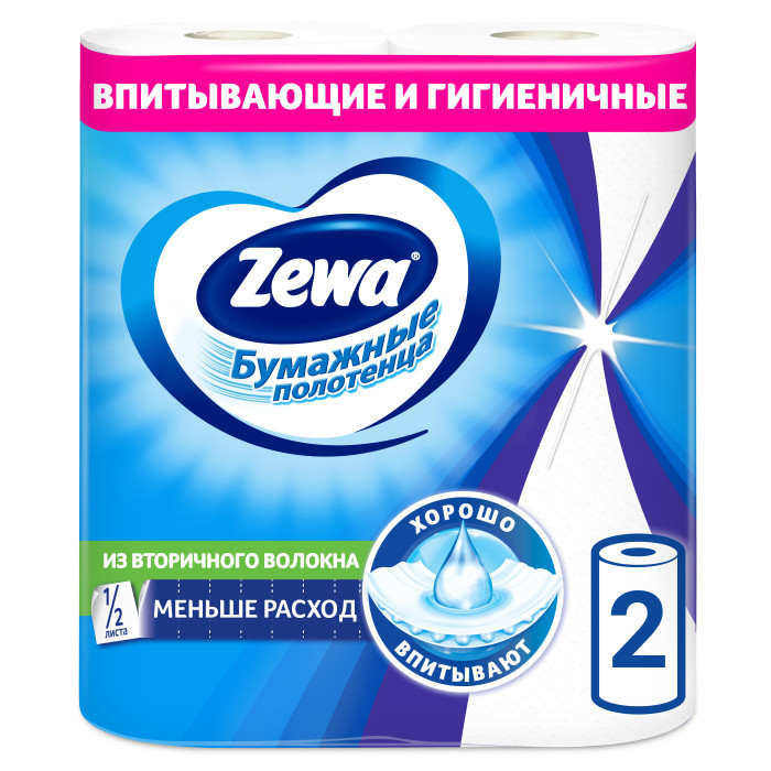 

Zewa Бумажные полотенца 1/2 листа 2 шт. 4 упаковки, Бумажные полотенца 1/2 листа 2 шт. 4 упаковки