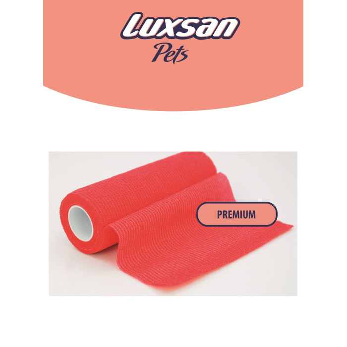 

Luxsan Бинт самофиксирующийся для животных с горькой пропиткой 450x15 см, Бинт самофиксирующийся для животных с горькой пропиткой 450x15 см