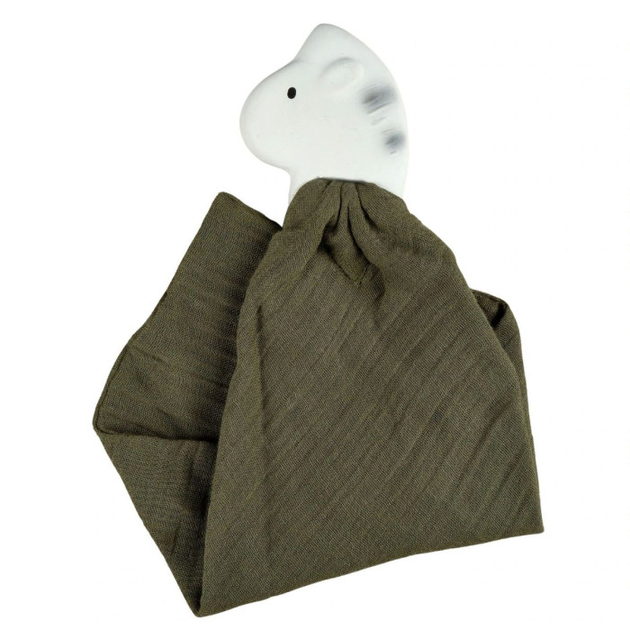 Комфортер Tikiri Игрушка 2 в 1 Прорезыватель-платочек Зебра