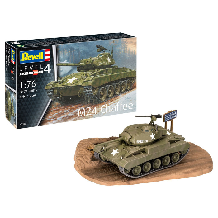 фото Revell лёгкий танк сша m24 чаффи