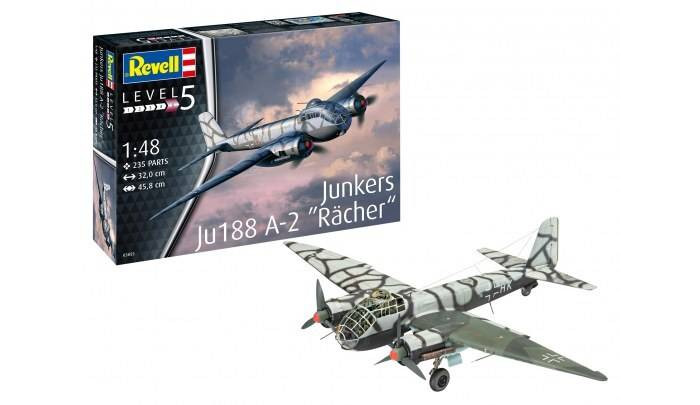 

Revell Средний бомбардировщик Юнкерс Ju188 A-1 Racher 03855, Средний бомбардировщик Юнкерс Ju188 A-1 Racher 03855