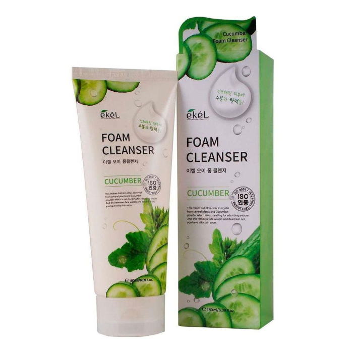 фото Ekel пенка для умывания с экстрактом огурца foam cleanser cucumber 180 мл