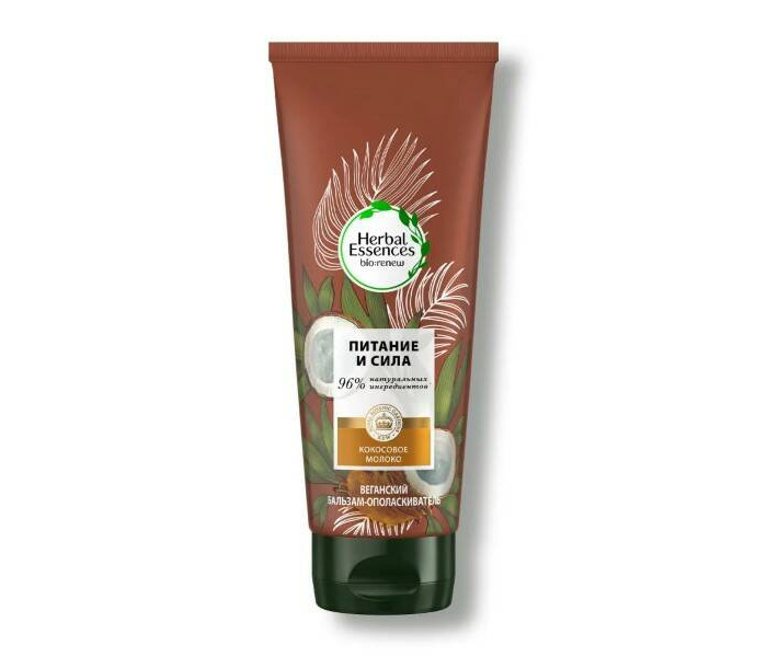 фото Herbal essences essences бальзам-ополаскиватель кокосовое молоко для питания и укрепления волос 275 мл