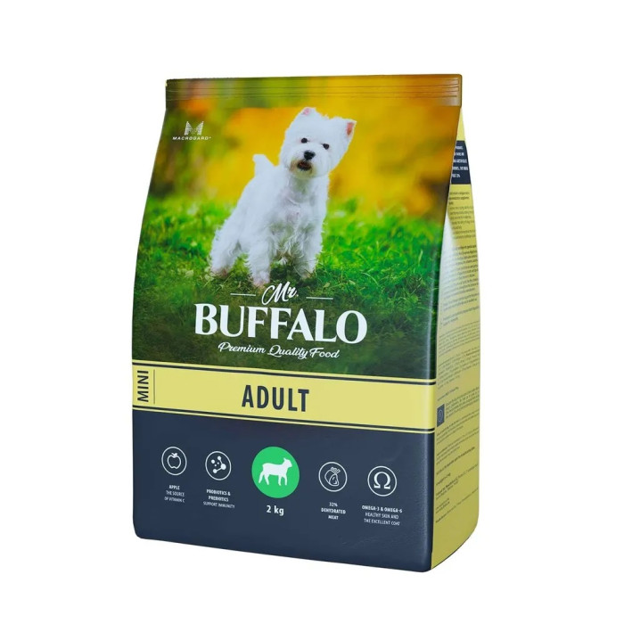  Mr.Buffalo Сухой корм Adult mini для собак мелких пород с ягненком 2 кг