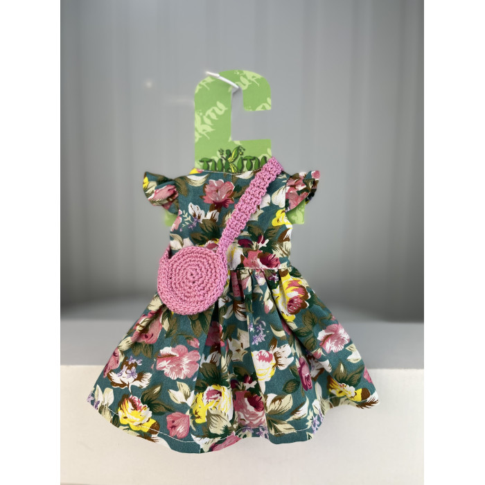  TuKiTu Комплект одежды для кукол (платье с крылышками, бант на голову, вязаная сумочка) 32 см