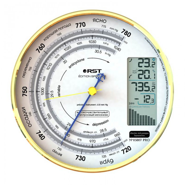 RST Термометр-Барометр электромеханический