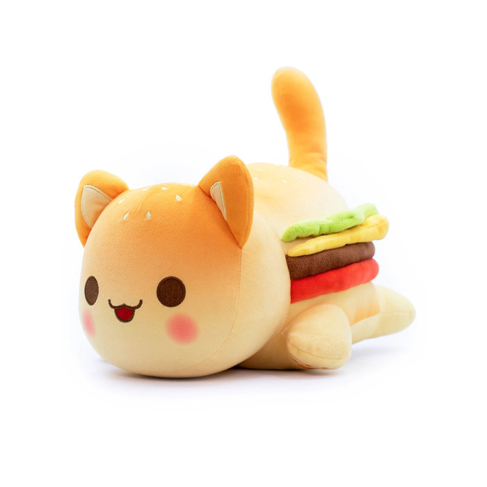 фото Мягкая игрушка mihi mihi подушка кот гамбургер hamburger cat 25 см