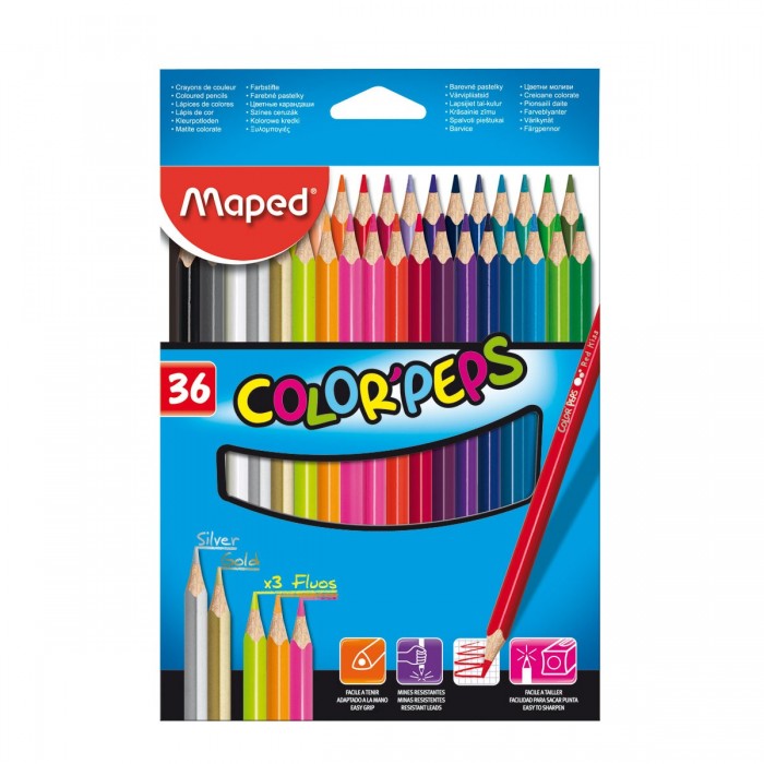 

Maped Карандаши Color Peps 36 цветов, Карандаши Color Peps 36 цветов
