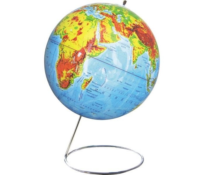 Globen Глобус Земли физико-политический рельефный 320 с подсветкой серия Евро