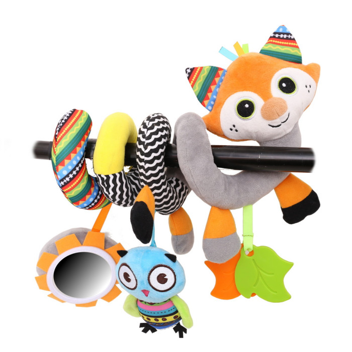 Biba Toys Развивающая игрушка спираль Лисенок и друзья 30x26x11 см