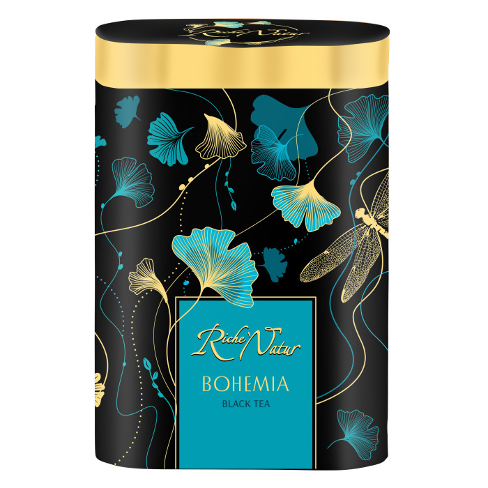 Riche Natur Чай черный ароматизированный крупнолистовой Bohemia 100 г