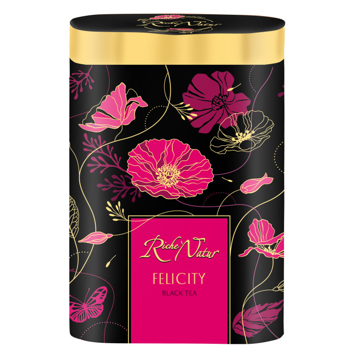 Riche Natur Чай черный ароматизированный крупнолистовой Felicity 100 г