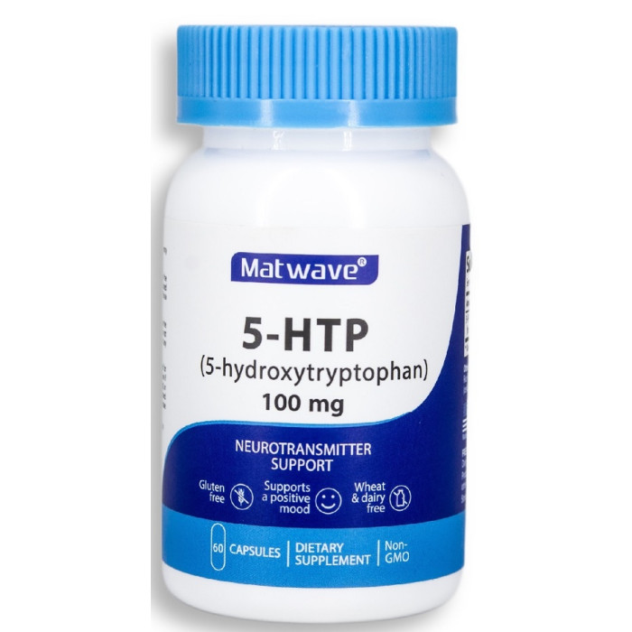Matwave Бад 5-HTP 100 mg 5-гидрокситриптофан 60 капсул