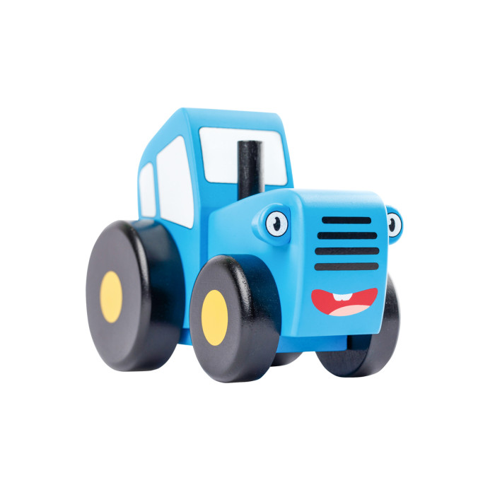 Деревянная игрушка Мультифан Синий Трактор микро