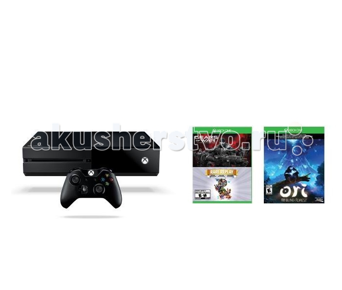 

Microsoft Игровая приставка Xbox One 1 TB+Gears of War Ultimate/Rare Replay+код Ori and the Blind Forrest