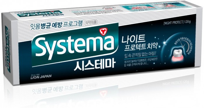 Гигиена полости рта CJ Lion Зубная паста Systema ночная защита 120 г паста зуб lion thailand salz habu 90г