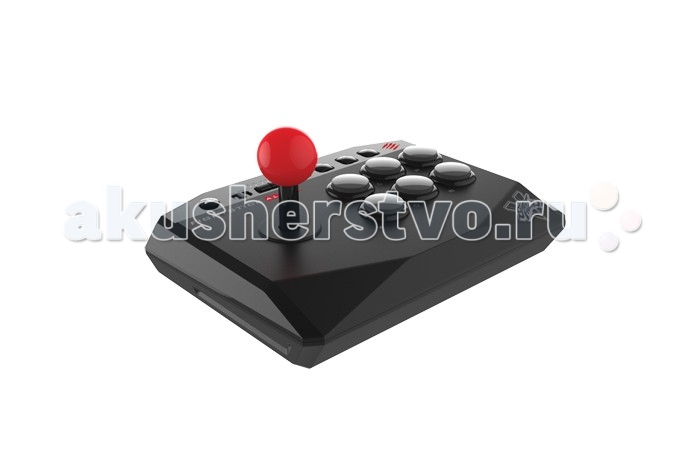 Mad Catz PS 4 Аркадный Стик Street Fighter V AlphaPS 4 Аркадный Стик Street Fighter V Alpha Mad Catz PS 4 Аркадный Стик Street Fighter V AlphaPS 4 Аркадный Стик Street Fighter V AlphaОфициально лицензированный аркадный джойстик Street Fighter V Arcade FightStick Alpha перенял все основные черты большого аркадного джойстика – но в компактном корпусе с эргономично размещенными аркадными кнопками. Настоящее погружение в мир аркадных игр Переход от обычного геймпада к удобному аркадному джойстику может немного пугать. Но бояться не надо. Mad Catz смягчила этот удар, создав идеальный джойстик начального уровня для совершенного управления и точности в игре. Аркадный джойстик Arcade FightStick Alpha - это задиристый боец, имеющий идеальный вес для тренировок. Alpha дает подлинное ощущение аркадного боя, но без лишнего веса или настраиваемых элементов, присущих всемирно известному обновленному клану аркадных джойстиков Mad Catz Arcade FightSticks. Звезда контактных боев Компактный дизайн. Мощные характеристики в небольшом корпусе. Тщательно выверенная 6-ти кнопочная аркадная схема создает условия настоящей аркады. Рукоятка с шаровидным наконечником работает как левый или правый аналоговый стик или D-Pad, для любого вида игр Длинный (3 метра) USB кабель минимизирует помехи. Подходит для консолей PlayStation 4 и PlayStation 3. Классическая схема для файтингов В аркадном джойстике Arcade FightStick Alpha есть все, что нужно для аркадного контроллера и нет ничего лишнего. Вы получаете рукоятку с шаровидным наконечником и 6-ти кнопочную схему, напоминающую расположение кнопок на японских игровых автоматах. Несмотря на то, что мы имитировали аркадную схему, этот аркадный джойстик от Mad Catz поддерживает все игры для PS4 и PS3. Оставшиеся две кнопки не мешают во время файтингов , но легкодоступны для других игр. Кнопка блокировки для игры без помех Специальный тумблер отключает кнопки Start/Options и Select/Share, и предохранет от случайного использования кнопки PS. Аркадный джойстик Alpha предотвращает риск нажатия не той кнопки в разгаре боя. Надежное USB соединение Лучшие бойцы мира чувствуют себя спокойнее при подключении аркадного джойстика через проводное соединение и настаивают на этом. USB кабель длиной 3 м не только обеспечивает надежное соединение с консолью без помех, но и сохраняет комфортное расстояние между вами и экраном телевизора. Универсальное оружие The Arcade FightStick Alpha прекрасно подходит для аркадных игр, в том числе и для тех, в которых не используется индикация уровня жизни или сложные комбинации. Трехпозиционный переключатель позволяет использовать джойстик как левый или правый аналоговый стик или D-Pad, открывая возможности для большого разнообразия игр. Совместим со Всеми основными файтингами. PlayStation 4 - Street Fighter V - Guilty Gear Xrd -SIGN- - Injustice: Gods Among Us – Последняя вресия - Divekick - Mortal Kombat X - Ultra Street Fighter IV - BlazBlue: Chrono Phantasma EXTEND - Dead or Alive 5: Last Round - Skullgirls PlayStation 3 - Ultra Street Fighter IV - Guilty Gear Xrd -SIGN- - Persona 4 Arena Ultimax - BlazBlue: Chrono Phantasma - Ultimate Marvel VS Capcom 3 - TEKKEN TAG TOURNAMENT 2 - The King of Fighters XIII - BlazBlue: Chrono Phantasma EXTEND - Dead or Alive 5: Last Round Яростный боец Arcade FightStick Alpha – это незаметный переход от обычного геймпада к настраиваемому оружию для боя. Комплектация Аркадный джойстик Street Fighter® V Arcade FightStick™ Alpha с USB кабелем (3 м). Характеристики: Ультра-компактный дизайн: Arcade FightStick Alpha сохраняет турнирный вид своих «больших» братьев , оставаясь миниатюрным и переносным. 6-ти кнопочная аркадная схема: наш аркадный джойстик Mad Catz FightStick славится аркадным дизайном с 6-ю кнопками управления, ответственными за то, чтобы полоска жизни вашего противника становилась короче. Сосредоточьтесь на игре, а мы позаботимся о надежных элементах управления Универсальный геймер: У этого аркадного джойстика для PlayStation 4 есть специальный переключатель, позволяющий использовать джойстик как левый или правый аналоговый стик или D-Pad, открывая возможности для большого разнообразия игр. Идеально подходит для Всех файтингов: Street Fighter, Mortal Kombat, Persona, Dead or Alive, Injustice, Tekken, Skullgirls, BlazBlue, KoF, Marvel vs. Capcom, Guilty Gear, Divekick, Virtua Fighter, SoulCalibur и др. Надежное USB соединение: Лучшие бойцы мира чувствуют себя спокойнее при подключении аркадного джойстика через проводное USB соединение. Кабель этого джойстика Mad Catz FightStick длиной 3 м не только обеспечивает надежное соединение с консолью без помех, но и сохраняет комфортное расстояние между вами и экраном телевизора.<br>