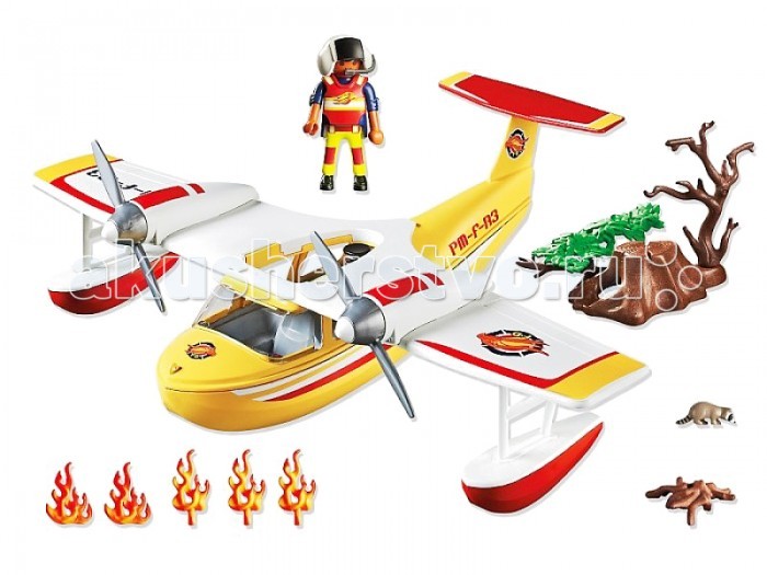 

Конструктор Playmobil В Поисках Приключений: Самолет борется с огнем