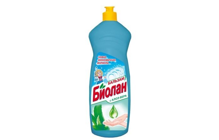 Бытовая химия Biolane Средство для мытья посуды Бальзам Алоэ Вера 1000 мл бальзам для мытья посуды clean tone алоэ вера с глицерином 675 мл