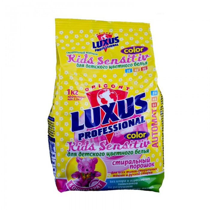 Детские моющие средства Luxus Стиральный порошок для детского цветного белья Концентрат 1 кг