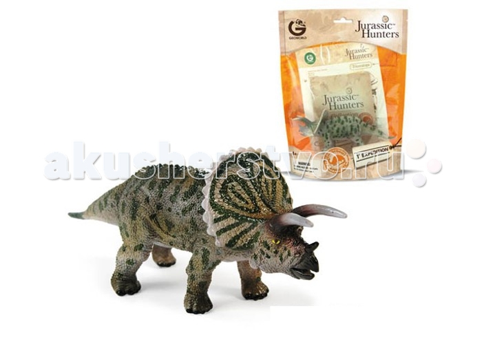 Игровые фигурки Geoworld Фигурка динозавра Jurassic Hunters - Трицератопс фигурка героя мультфильма geoworld 8712