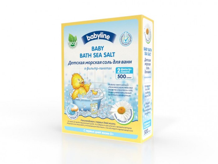 Babyline Детская морская соль для ванн с ромашкой 500 г - Акушерство.Ru