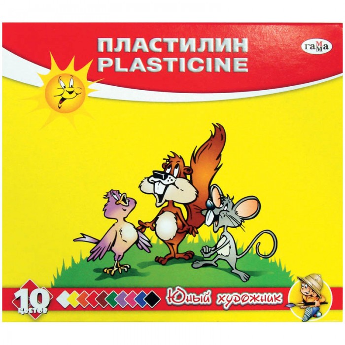 Пластилин Гамма Пластилин Юный художник 10 цветов