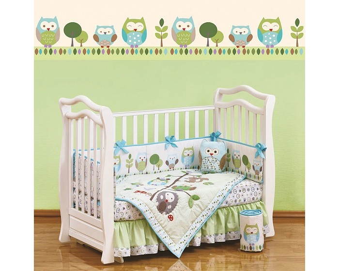 Комплекты в кроватку Giovanni Shapito Summer Owls (7 предметов) кроватка овальная 120х90см giovanni shapito treeo natural white