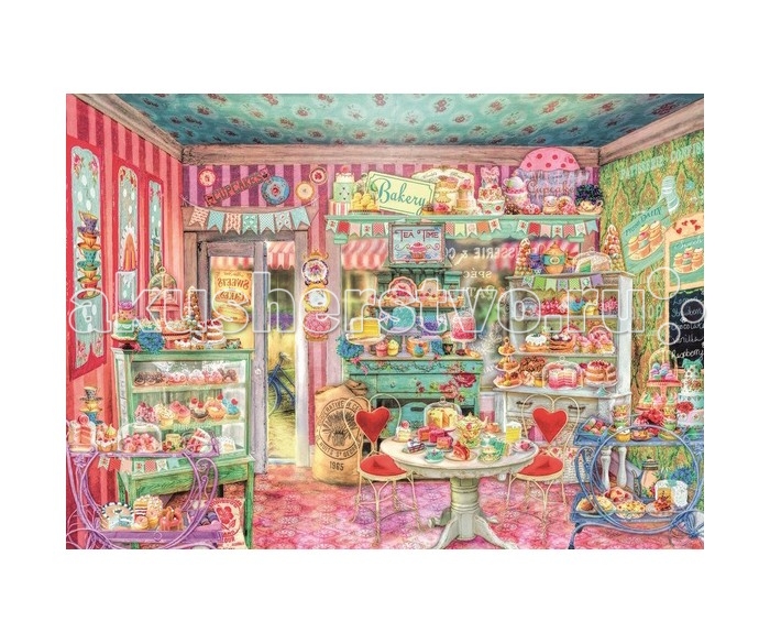 Пазлы Ravensburger Пазл Кондитерская 1000 элементов 3d пазл ravensburger неоновые тачки 108 элементов 122509