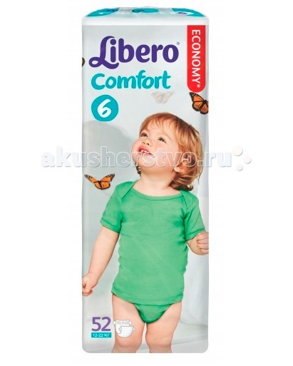 

Libero Подгузники Comfort (12-22 кг) 52 шт., Подгузники Comfort (12-22 кг) 52 шт.