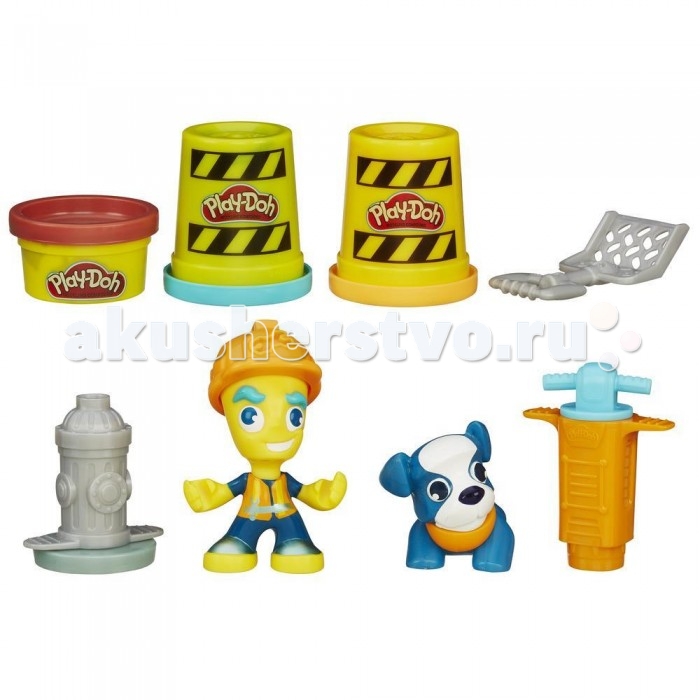 Всё для лепки Play-Doh Игровой набор пластилина Город Житель и щенок play doh игровой набор праздничный торт