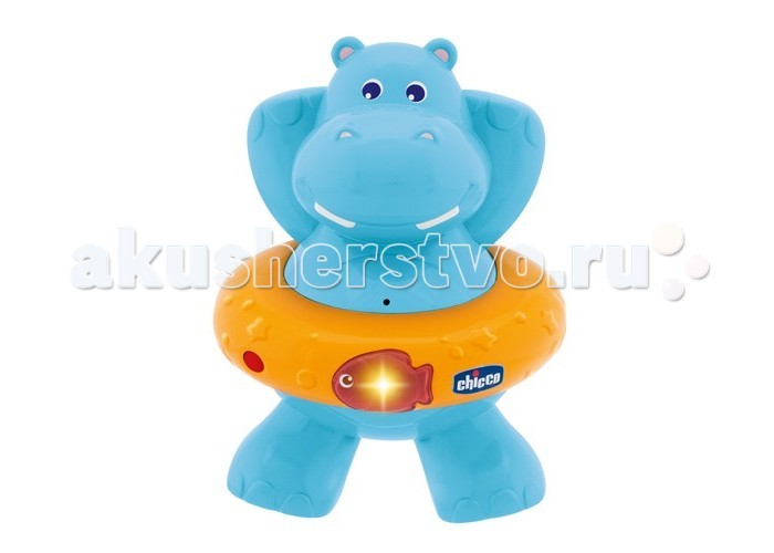 Игрушки для ванны Chicco Счастливый бегемотик игрушки для ванной chicco игрушка для ванны остров с пузырьками