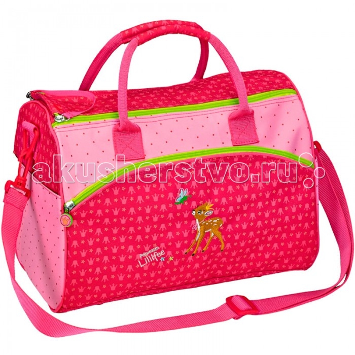 Spiegelburg Спортивная сумка Prinzessin Lilifee 11784Спортивная сумка Prinzessin Lilifee 11784 Spiegelburg Спортивная сумка Prinzessin Lilifee 11784Спортивная сумка Prinzessin Lilifee 11784Спортивная сумка Prinzessin Lilifee яркая, красивая сумка для занятий спортом розового цвета с милым олененком, для девочек! Удобное внутреннее отделение с двумя параллельными молниями, внешние карманы, комфортные ручки. Особенности: Размер: 35 х 25 х 20 см<br>
