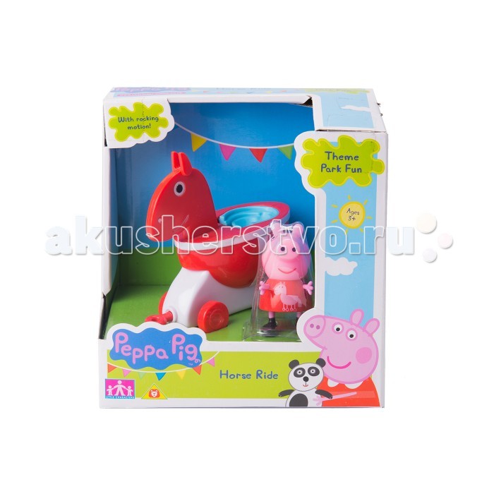 Каталки-игрушки Свинка Пеппа (Peppa Pig) Лошадка с фигуркой каталки peppa pig каталка машина семьи пеппы свинка пеппа