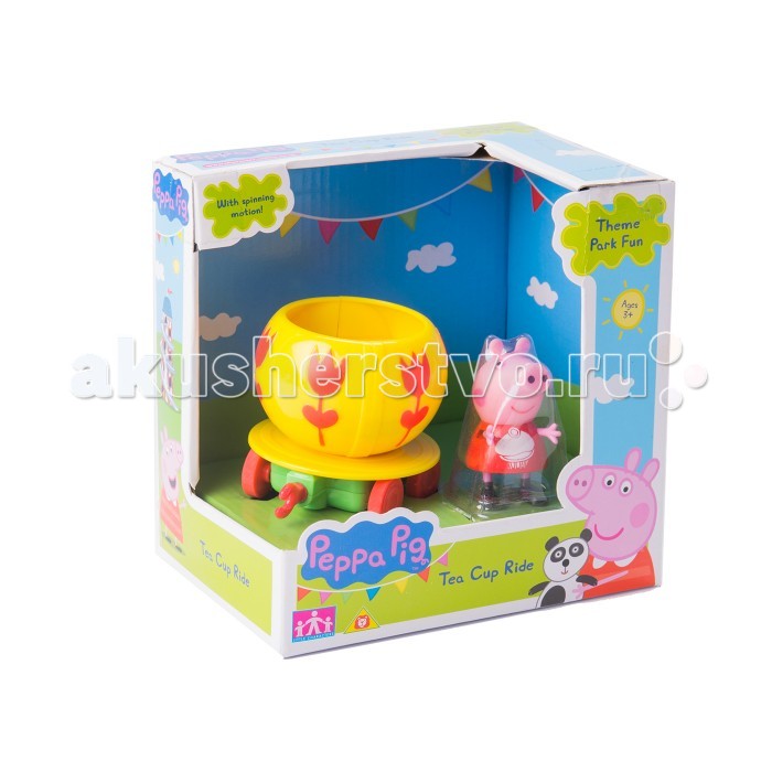 Каталки-игрушки Свинка Пеппа (Peppa Pig) Чашка с фигуркой каталки peppa pig каталка машина семьи пеппы свинка пеппа