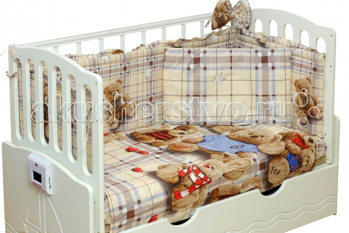 

Комплект в кроватку Daka Baby Медвежонок Smiki (7 предметов)