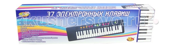 Музыкальный инструмент DoReMi Синтезатор 37 клавиш 54 см