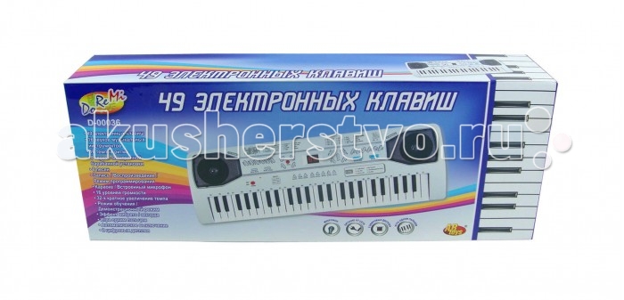 

Музыкальный инструмент DoReMi Синтезатор D-00036 49 клавиш, Синтезатор D-00036 49 клавиш