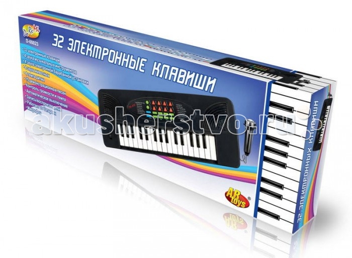 Музыкальный инструмент DoReMi Синтезатор 32 клавиши