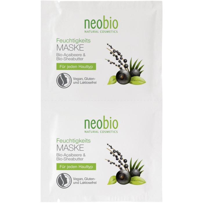 Косметика для мамы Neobio Увлажняющая маска для лица 2 x 7,5 мл сыворотки neobio neobio интенсивная сыворотка для лица