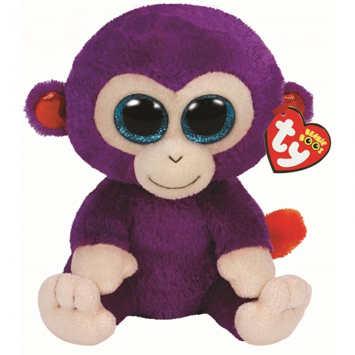 фото Мягкая игрушка ty beanie boo's обезьянка grapes 25 см