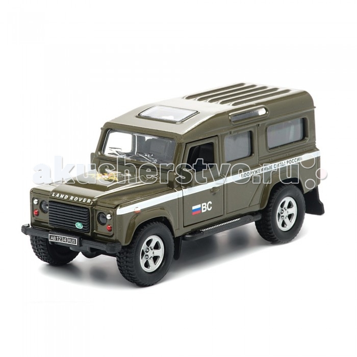 фото Пламенный мотор машинка инерционная land rover defender вс россии (свет, звук) 1:32